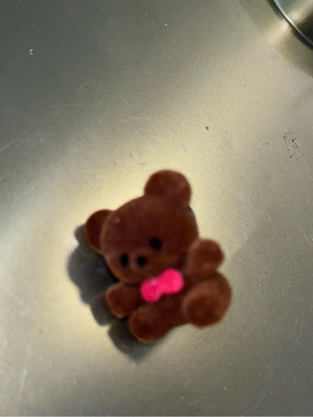 Brown Plush Bear Brooch